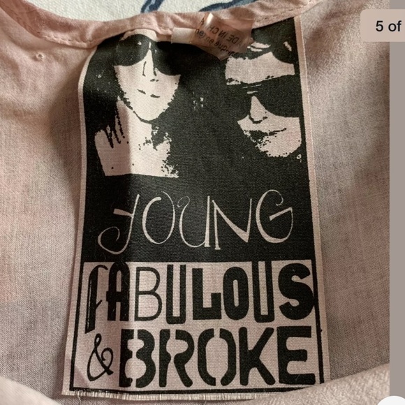 Young fabulous & Broke womens blouse size XS - Picture 2 of 7